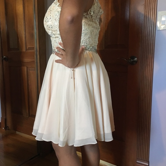 PROM GIRL 3-PC LACE DRESS W/SHAWL +  BRACELET LRG - Picture 4 of 7